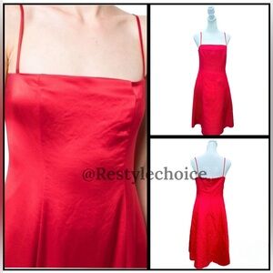 Dark red Strap dress Ann Taylor size 4